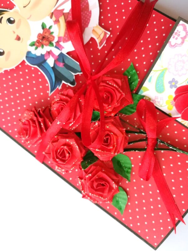 Love Mini 3 fold Scrapbook / Mini Scrapbook Greeting Card image Love Mini 3 fold Scrapbook / Mini Scrapbook Greeting Card image