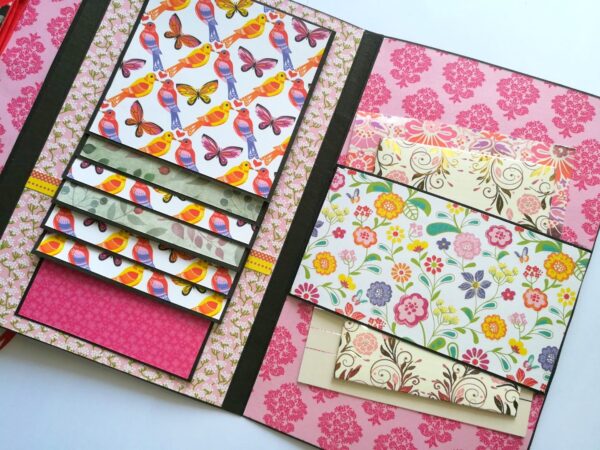 Love Mini 3 fold Scrapbook / Mini Scrapbook Greeting Card image Love Mini 3 fold Scrapbook / Mini Scrapbook Greeting Card image