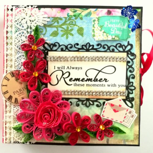 Colorful All Occasion Quilled Scrapbook image