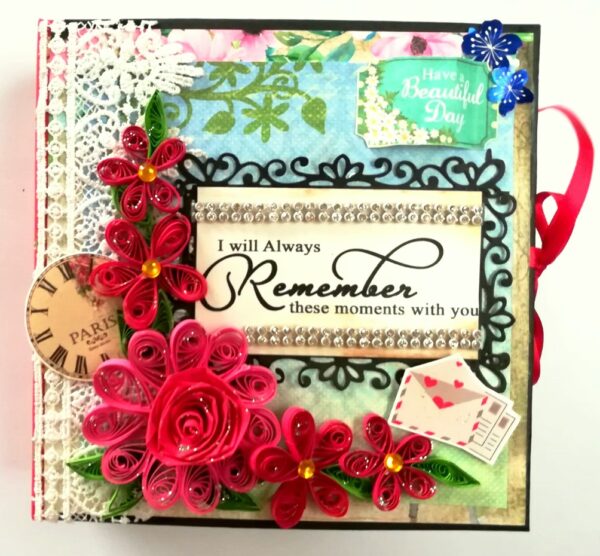 Colorful All Occasion Quilled Scrapbook image Colorful All Occasion Quilled Scrapbook image