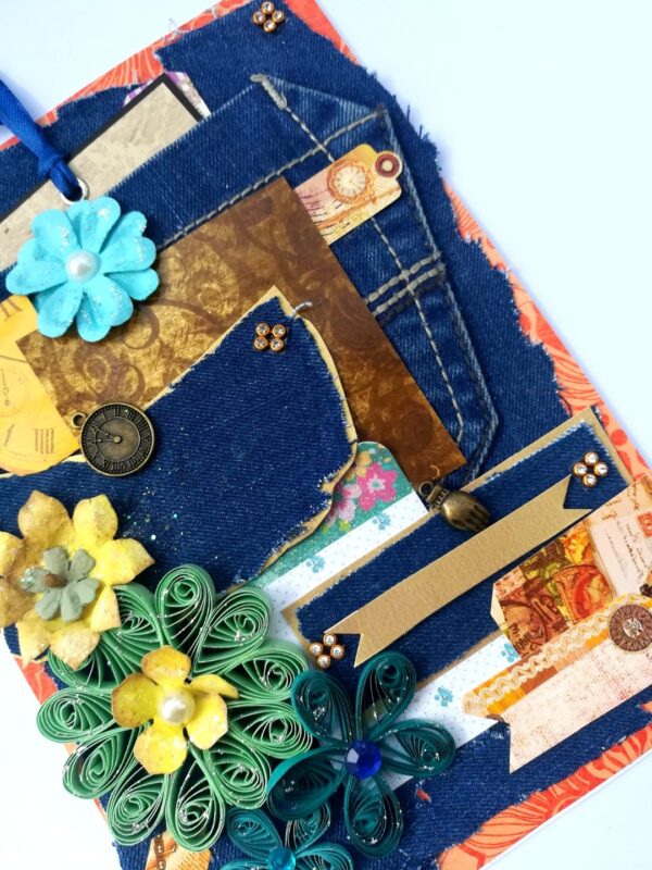 Denim Style Handmade Greeting Card image Denim Style Handmade Greeting Card image