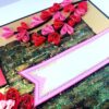 Sparkling Quilled Red Flowers Love Greeting Card image Sparkling Quilled Red Flowers Love Greeting Card image