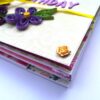 Sparkling Purple Quilled Mini Zigzag Scrapbook - D1 image Sparkling Purple Quilled Mini Zigzag Scrapbook - D1 image