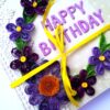 Sparkling Purple Quilled Mini Zigzag Scrapbook - D1 image Sparkling Purple Quilled Mini Zigzag Scrapbook - D1 image