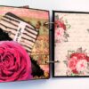 Quilled Red Flowers Love Scrapbook -D2 image Quilled Red Flowers Love Scrapbook -D2 image