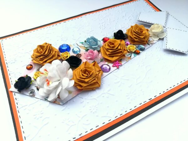 Decorative Quilled Tie All Occasion Greeting Card - D1 image Decorative Quilled Tie All Occasion Greeting Card - D1 image