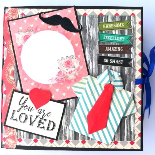 Male Theme Birthday Handmade Scrapbook image