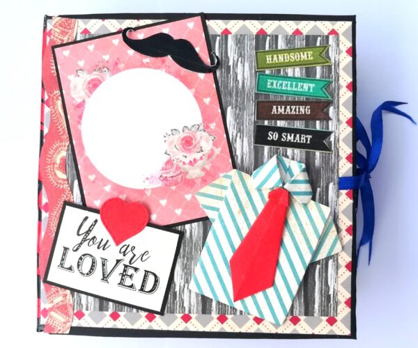 Male Theme Birthday Handmade Scrapbook image Male Theme Birthday Handmade Scrapbook image