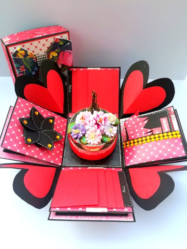 Fancy Love Birthday Handmade Explosion Box image Fancy Love Birthday Handmade Explosion Box image