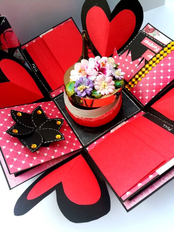Fancy Love Birthday Handmade Explosion Box image Fancy Love Birthday Handmade Explosion Box image