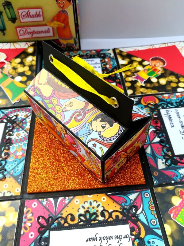 Sparkling Diwali Handmade Explosion Gift Box D2 image Sparkling Diwali Handmade Explosion Gift Box D2 image