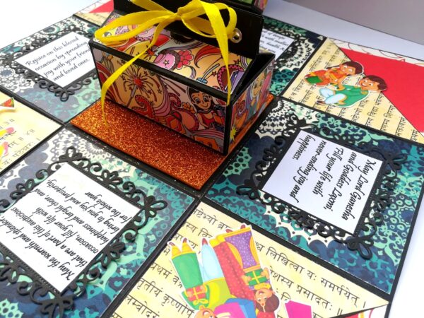 Sparkling Diwali Handmade Explosion Gift Box D1 image Sparkling Diwali Handmade Explosion Gift Box D1 image