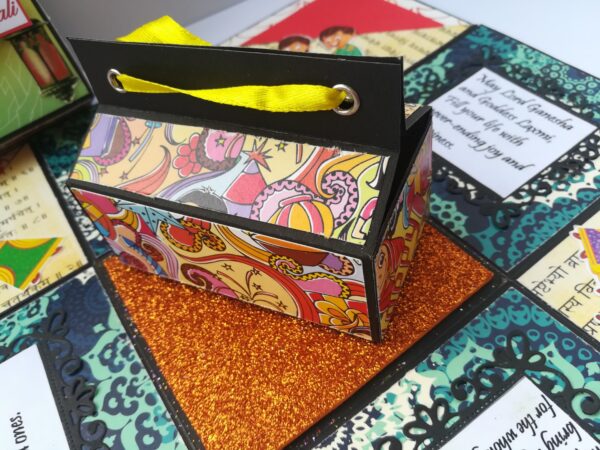 Sparkling Diwali Handmade Explosion Gift Box D1 image Sparkling Diwali Handmade Explosion Gift Box D1 image