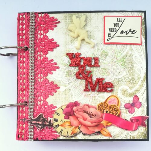 Love and Birthday Handmade Scrapbook - DESIGN 1 image