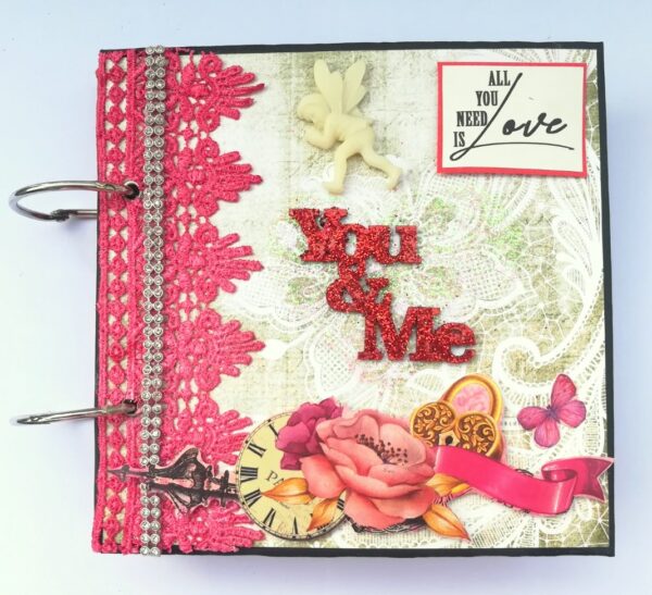 Love and Birthday Handmade Scrapbook - DESIGN 1 image Love and Birthday Handmade Scrapbook - DESIGN 1 image