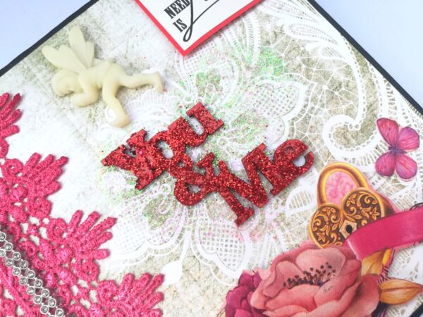 Love and Birthday Handmade Scrapbook - DESIGN 1 image Love and Birthday Handmade Scrapbook - DESIGN 1 image