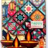 Sparkling Handmade Quilled Diwali Greeting Card D8 image Sparkling Handmade Quilled Diwali Greeting Card D8 image