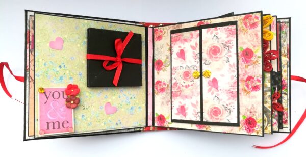 Quilled Love Birthday Handmade Scrapbook image Quilled Love Birthday Handmade Scrapbook image