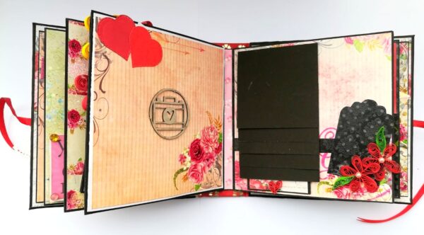 Quilled Love Birthday Handmade Scrapbook image Quilled Love Birthday Handmade Scrapbook image