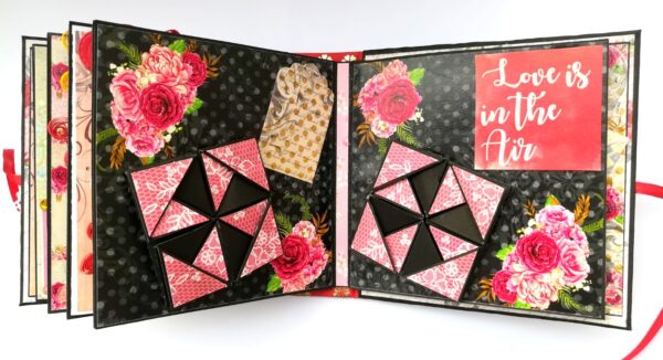 Quilled Love Birthday Handmade Scrapbook image Quilled Love Birthday Handmade Scrapbook image