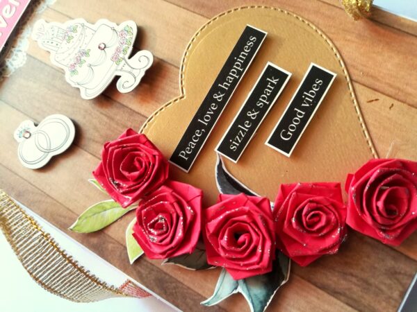 Sparkling Anniversary Three Fold Mini Scrapbook Gift - D1 image Sparkling Anniversary Three Fold Mini Scrapbook Gift - D1 image