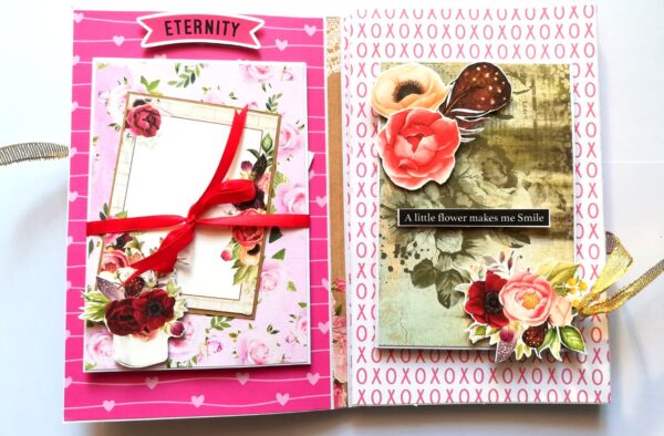 Sparkling Anniversary Three Fold Mini Scrapbook Gift - D1 image Sparkling Anniversary Three Fold Mini Scrapbook Gift - D1 image
