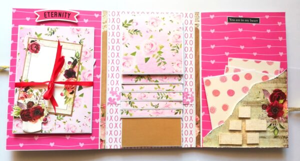 Sparkling Anniversary Three Fold Mini Scrapbook Gift - D1 image Sparkling Anniversary Three Fold Mini Scrapbook Gift - D1 image
