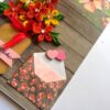 Yellow Quilled Flowers in Vase Greeting Card -D1 image Yellow Quilled Flowers in Vase Greeting Card -D1 image