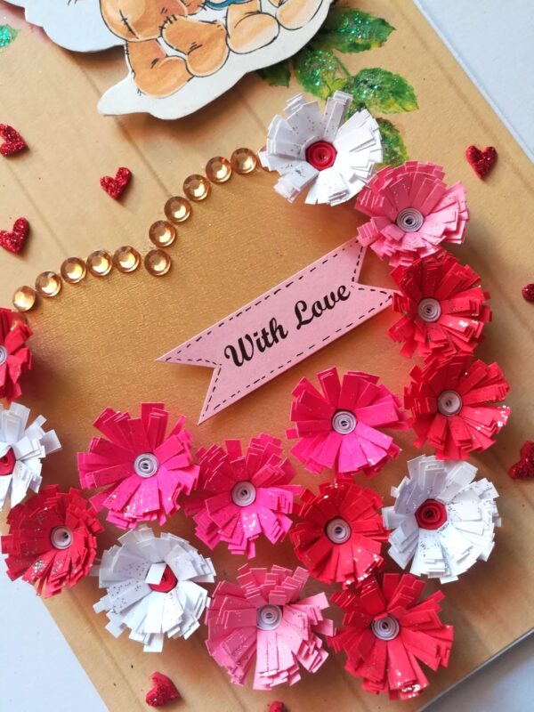 Love Quilled Special Heart Greeting Card -D1 image Love Quilled Special Heart Greeting Card -D1 image