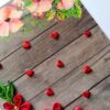 Red Quilled Flowers Corner Greeting Card image Red Quilled Flowers Corner Greeting Card image