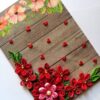 Red Quilled Flowers Corner Greeting Card image Red Quilled Flowers Corner Greeting Card image