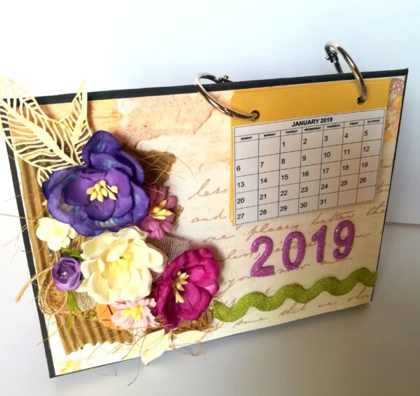 Purple Themed Sparkling Decor Calendar image Purple Themed Sparkling Decor Calendar image