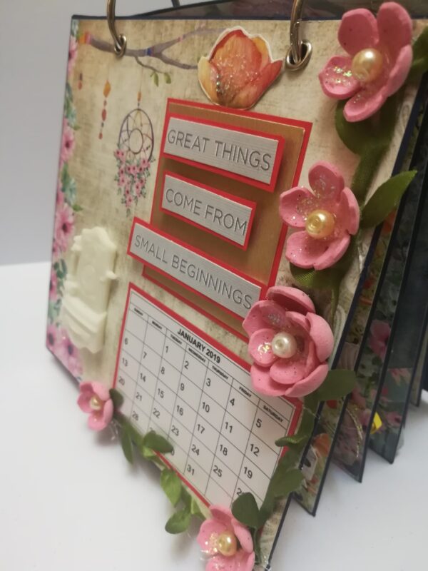 Sparkling Quilled Designer Calendar image Sparkling Quilled Designer Calendar image