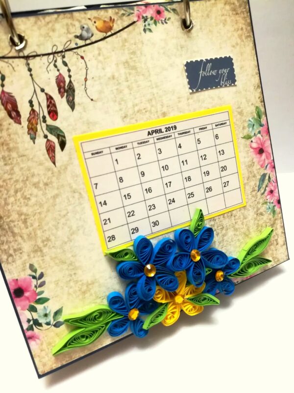 Sparkling Quilled Designer Calendar image Sparkling Quilled Designer Calendar image