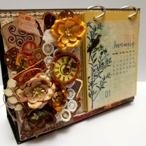 Brown Themed Sparkling Calendar image