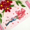 Red Quilled Flowers Love Greeting Card -V1 image Red Quilled Flowers Love Greeting Card -V1 image
