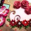 My Valentine Special Tag with quilled flowers Card -V3 image My Valentine Special Tag with quilled flowers Card -V3 image
