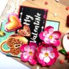 My Valentine Special Tag with quilled flowers Card -V3 image My Valentine Special Tag with quilled flowers Card -V3 image