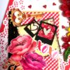 Valentine handmade Card With Beautiful picture tag image Valentine handmade Card With Beautiful picture tag image
