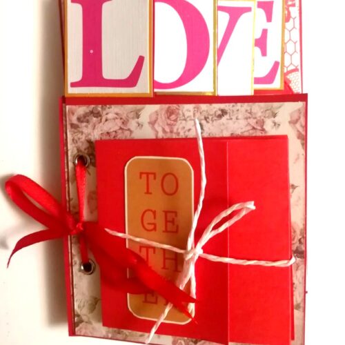 Love Valentine Mini Scrapbook Folder image