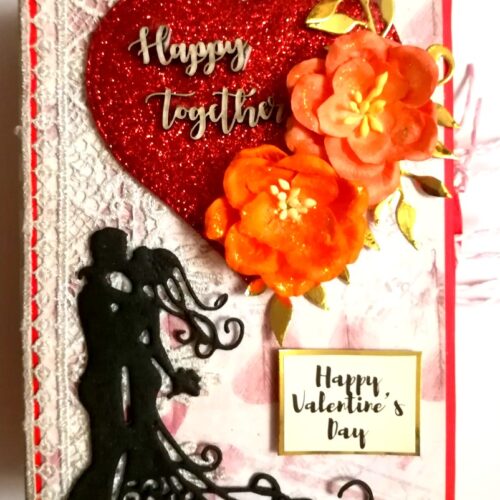 Valentine Mini Scrapbook Album Handmade - D2 image