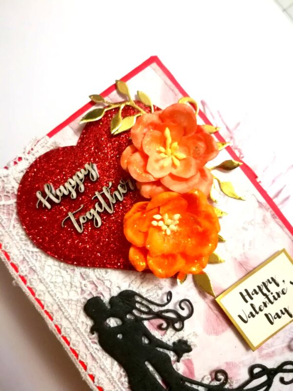 Valentine Mini Scrapbook Album Handmade - D2 image Valentine Mini Scrapbook Album Handmade - D2 image