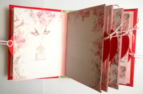 Valentine Mini Scrapbook Album Handmade - D2 image Valentine Mini Scrapbook Album Handmade - D2 image