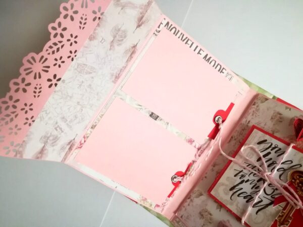 Valentine Mini Scrapbook Album Handmade - D2 image Valentine Mini Scrapbook Album Handmade - D2 image