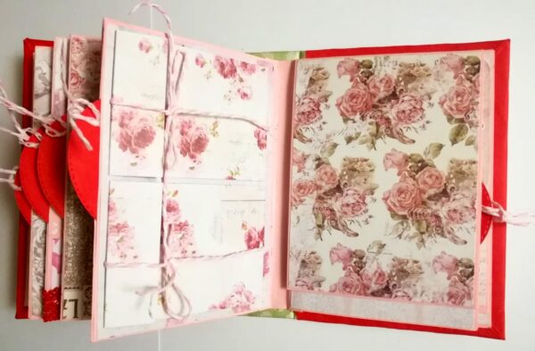 Valentine Mini Scrapbook Album Handmade - D2 image Valentine Mini Scrapbook Album Handmade - D2 image
