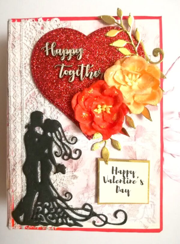 Valentine Mini Scrapbook Album Handmade - D3 image Valentine Mini Scrapbook Album Handmade - D3 image