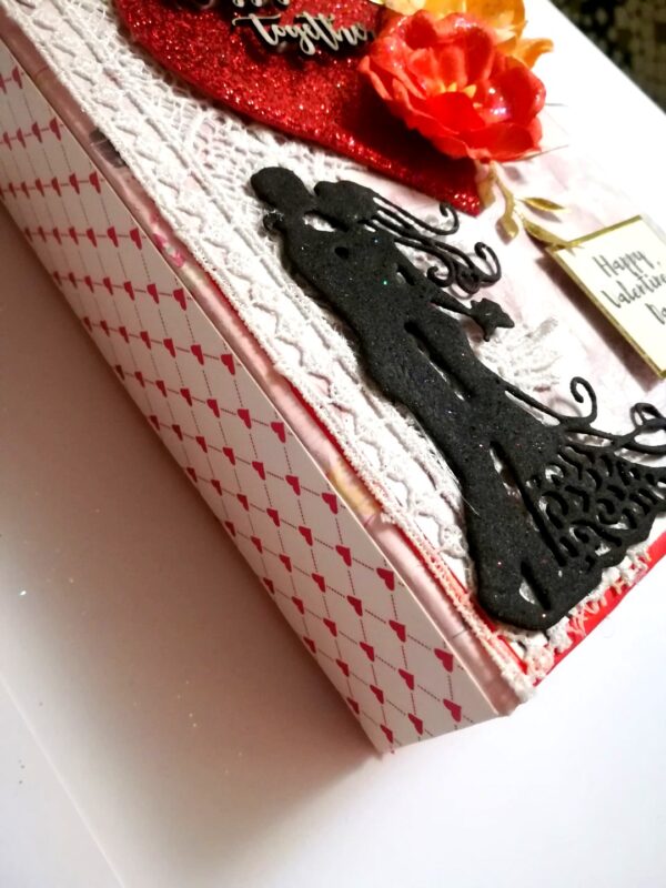 Valentine Mini Scrapbook Album Handmade - D3 image Valentine Mini Scrapbook Album Handmade - D3 image