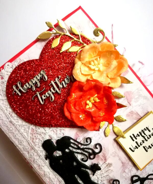 Valentine Mini Scrapbook Album Handmade - D3 image Valentine Mini Scrapbook Album Handmade - D3 image