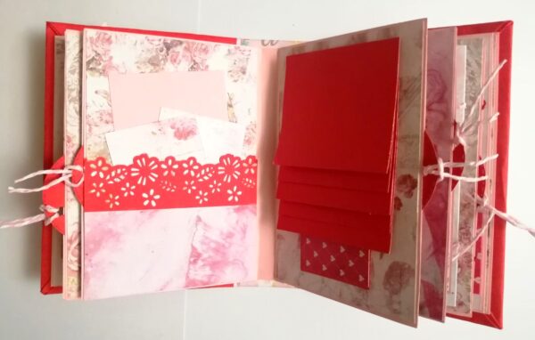 Valentine Mini Scrapbook Album Handmade - D3 image Valentine Mini Scrapbook Album Handmade - D3 image