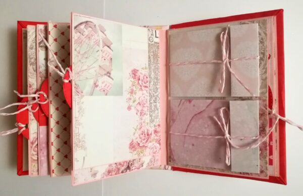 Valentine Mini Scrapbook Album Handmade - D3 image Valentine Mini Scrapbook Album Handmade - D3 image